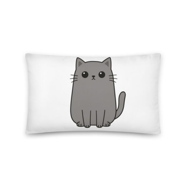 “Curious Kitty” Minimalist Pillow – Soft, Cozy & Cute