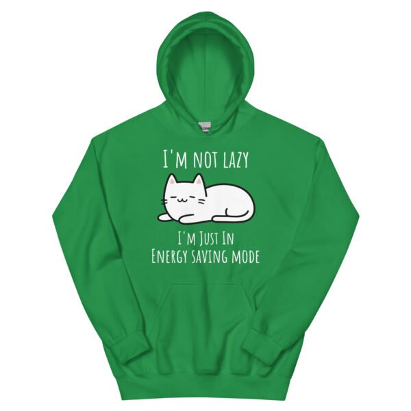 "I'm Not Lazy" Cat Hoodie – Unisex - Image 11