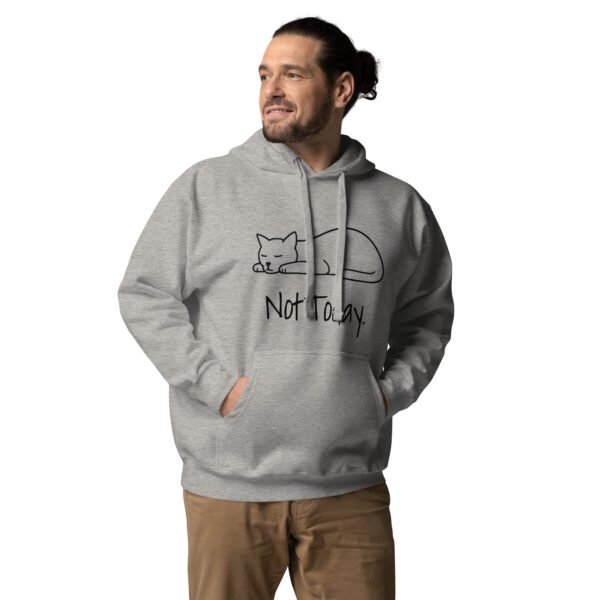 Unisex Hoodie – "Not Today" Cat Edition - Image 4