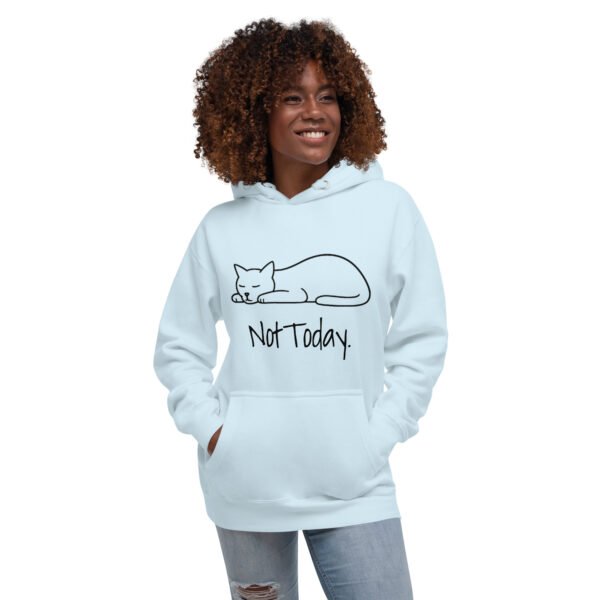 Unisex Hoodie – "Not Today" Cat Edition - Image 2