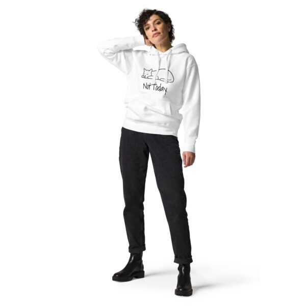 Unisex Hoodie – "Not Today" Cat Edition - Image 3