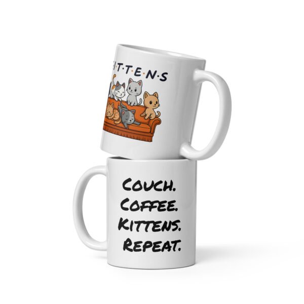 Kittens Couch Coffee Mug – Cozy Friends-Inspired Vibes - Image 2
