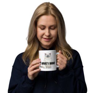 White Glossy Mug – “I Do What I Want” Edition