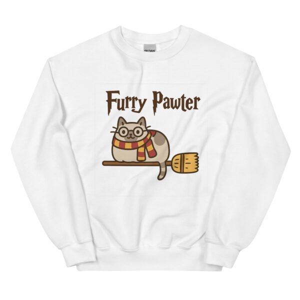 Furry Pawter Sweatshirt – Magical Cat Cozywear - Image 4