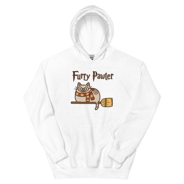 Furry Pawter Hoodie – Wizard-Inspired Cat Magic - Image 4